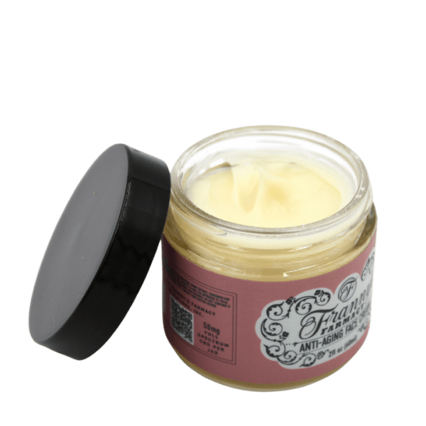 Anti-Aging Face Cream inside jar
