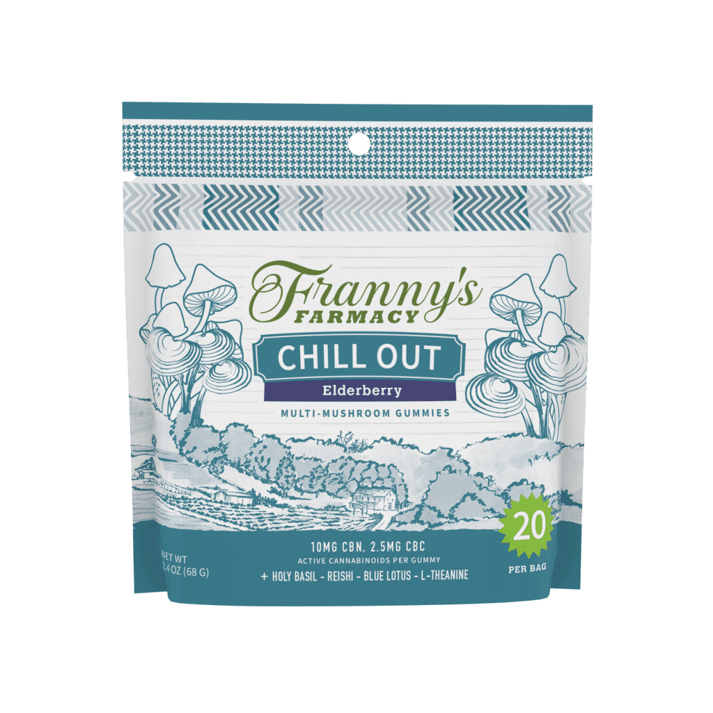 Franny's Farmacy Chill Out Mushrooms 20 pack Front